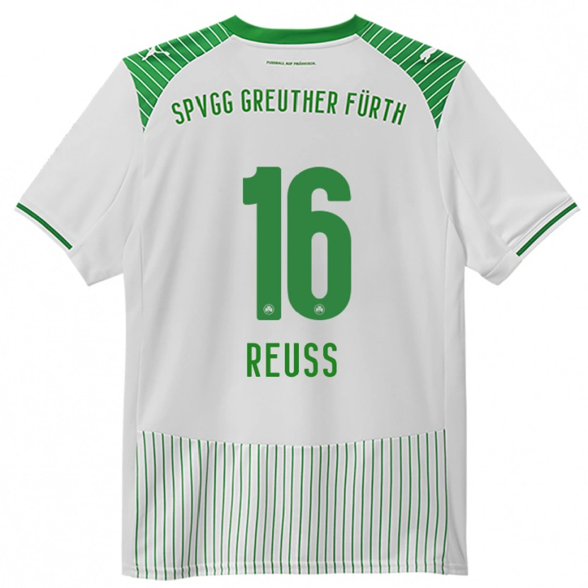 Danxen Kid Jonah Reuß #16 White Green Home Jersey 2025/26 T-Shirt