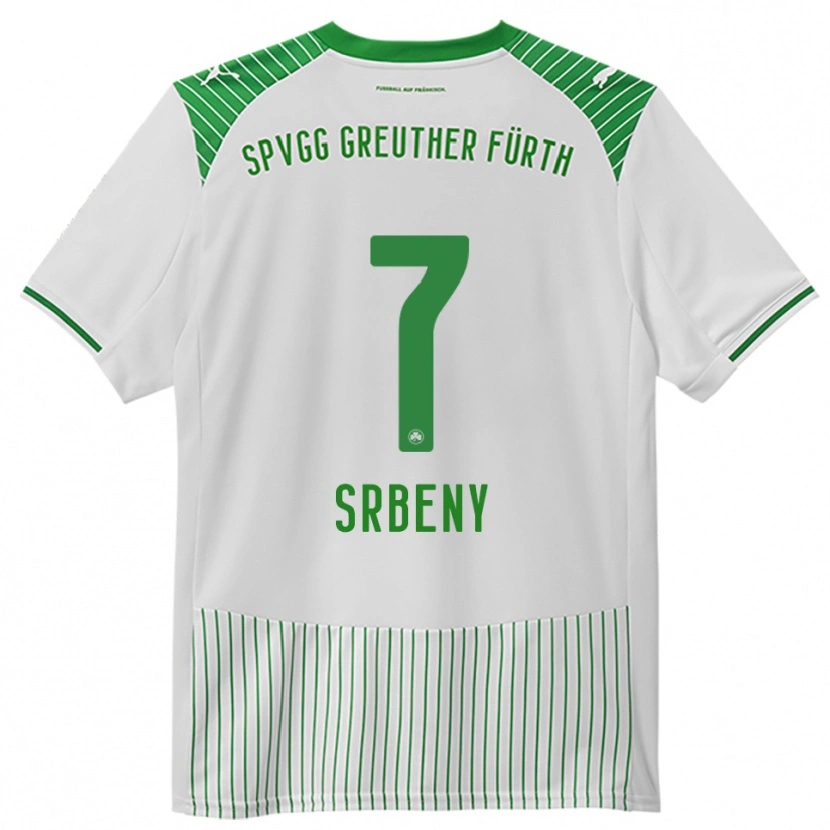 Danxen Kid Dennis Srbeny #7 White Green Home Jersey 2025/26 T-Shirt