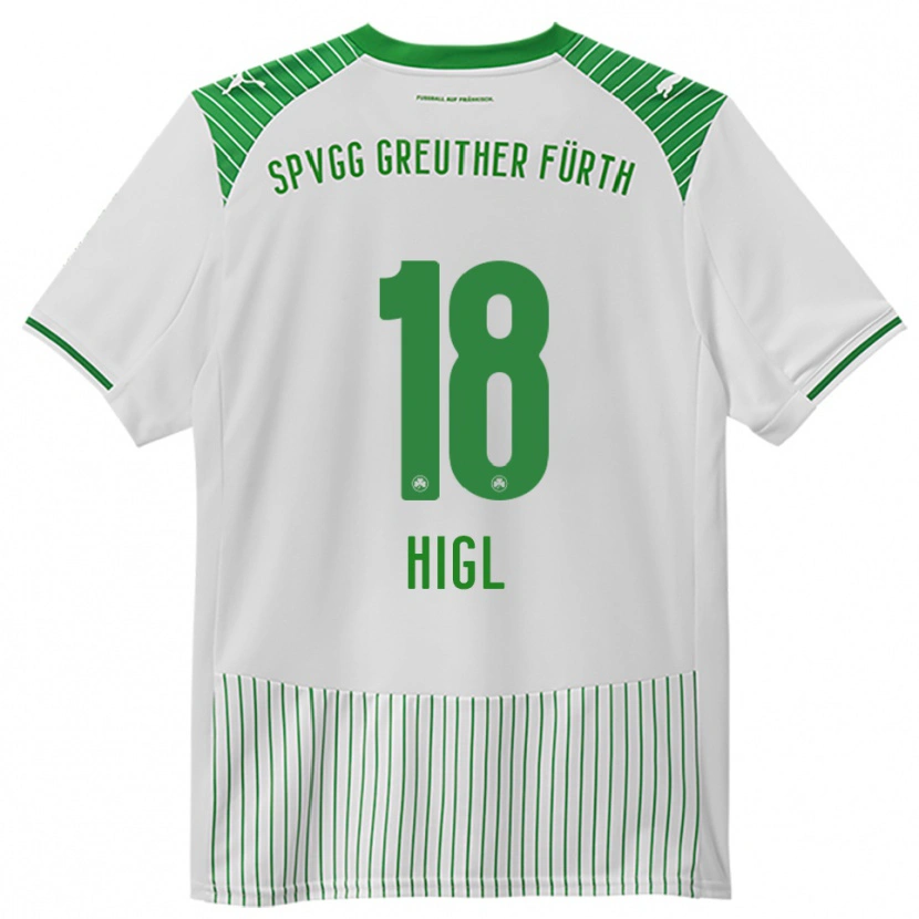 Danxen Kid Felix Higl #18 White Green Home Jersey 2025/26 T-Shirt