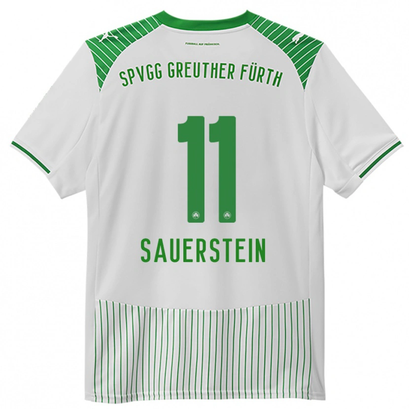 Danxen Kid Toni Sauerstein #11 White Green Home Jersey 2025/26 T-Shirt