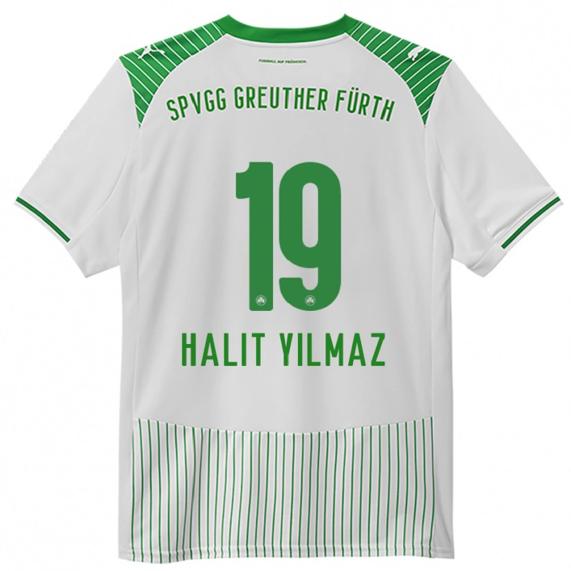 Danxen Kid Halit Yılmaz #19 White Green Home Jersey 2025/26 T-Shirt