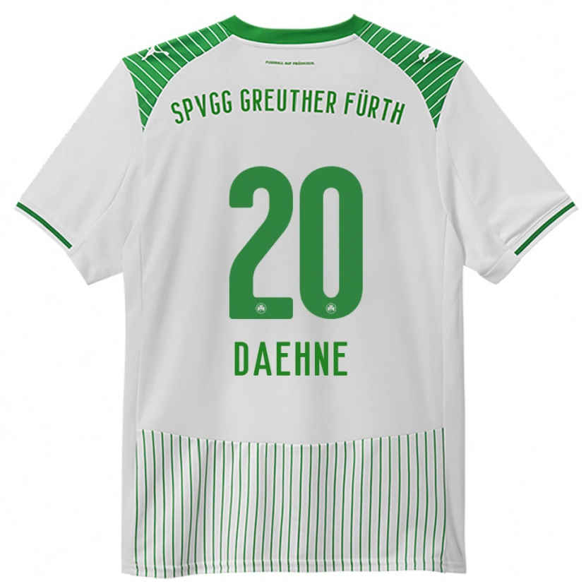Danxen Kid Luis Daehne #20 White Green Home Jersey 2025/26 T-Shirt