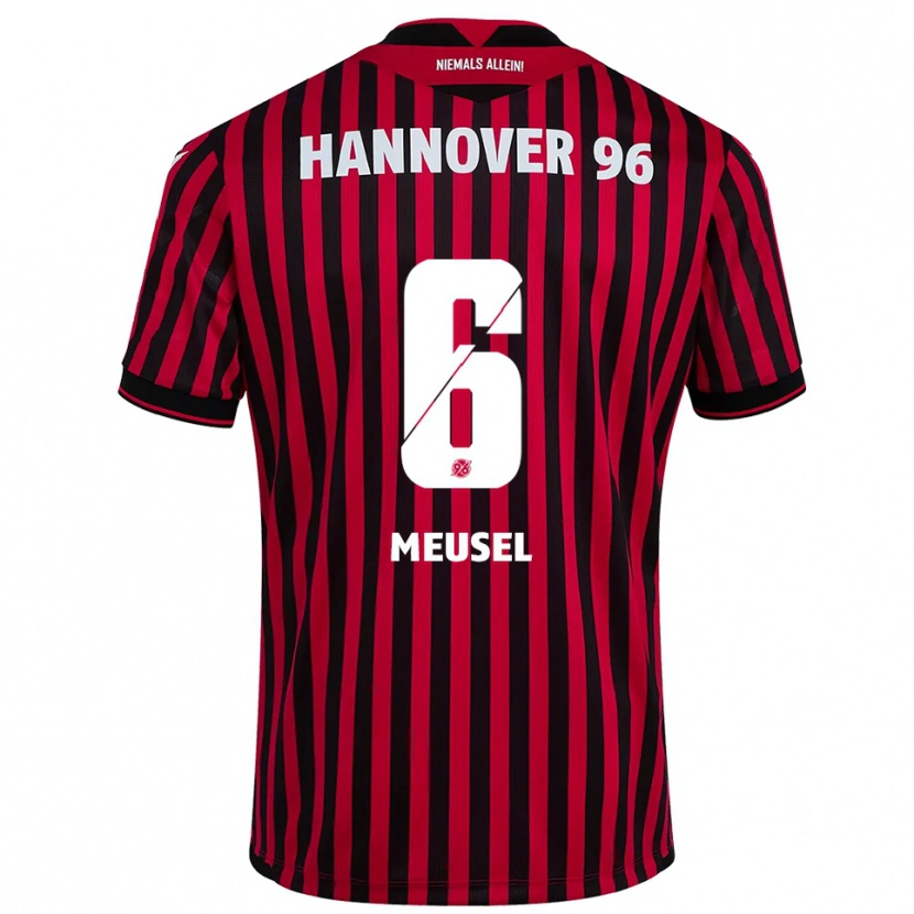Danxen Kid Julius Meusel #6 Red Black Home Jersey 2025/26 T-Shirt