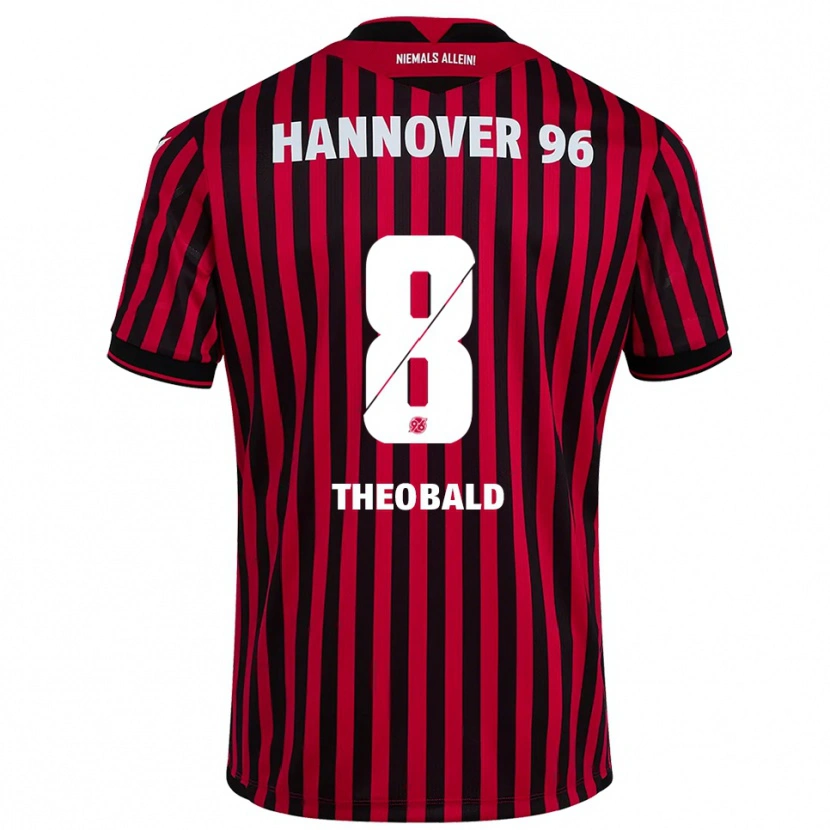 Danxen Kid Lara Theobald #8 Red Black Home Jersey 2025/26 T-Shirt
