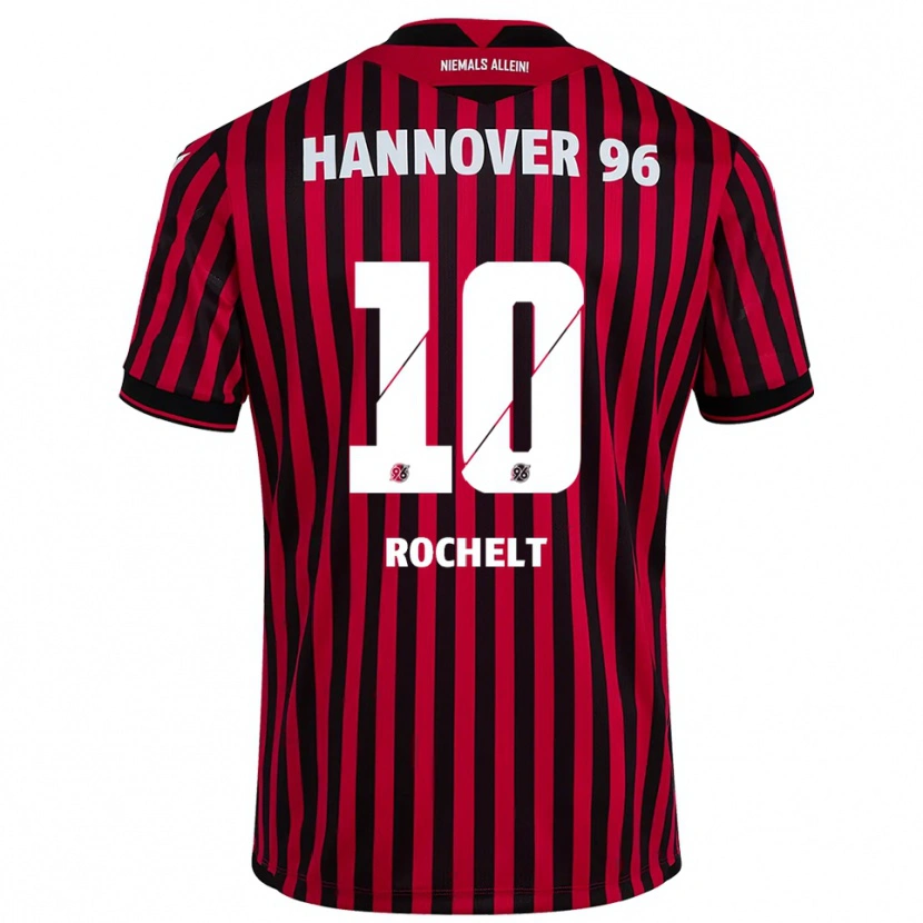 Danxen Kid Jannik Rochelt #10 Red Black Home Jersey 2025/26 T-Shirt