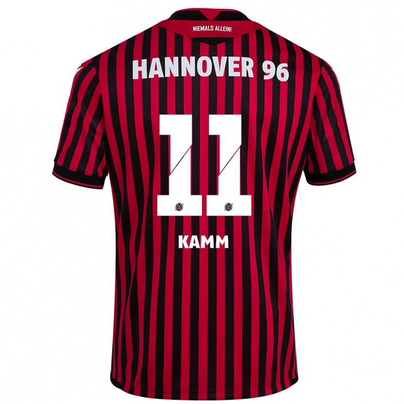 Danxen Kid Jannis Kamm #11 Red Black Home Jersey 2025/26 T-Shirt