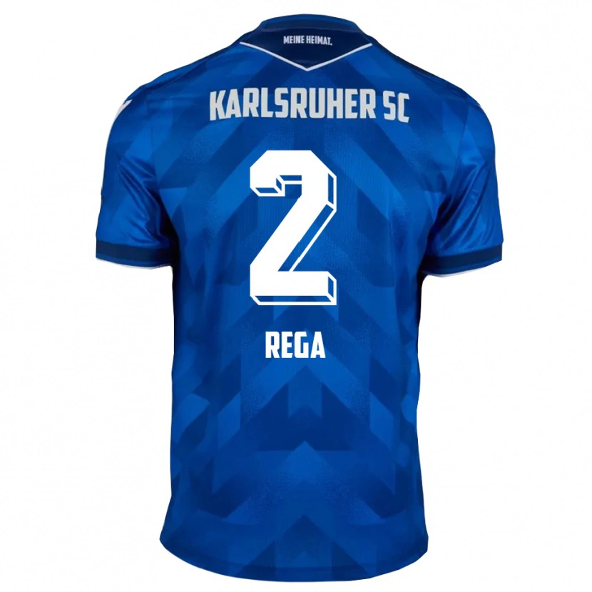 Danxen Kid Luca Rega #2 Blue White Home Jersey 2025/26 T-Shirt