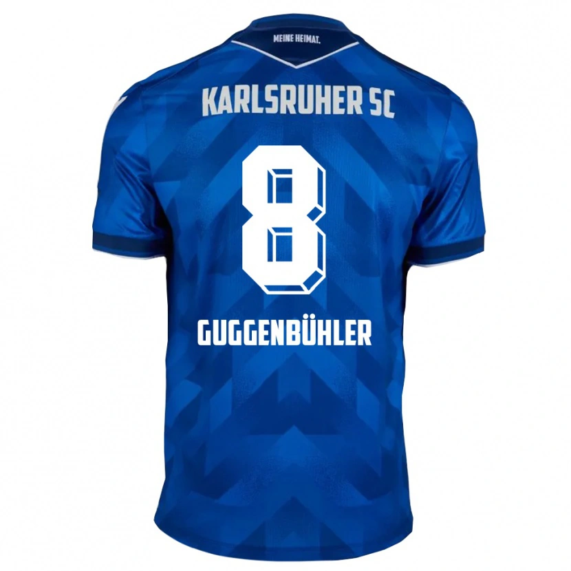 Danxen Kid Simon Guggenbühler #8 Blue White Home Jersey 2025/26 T-Shirt