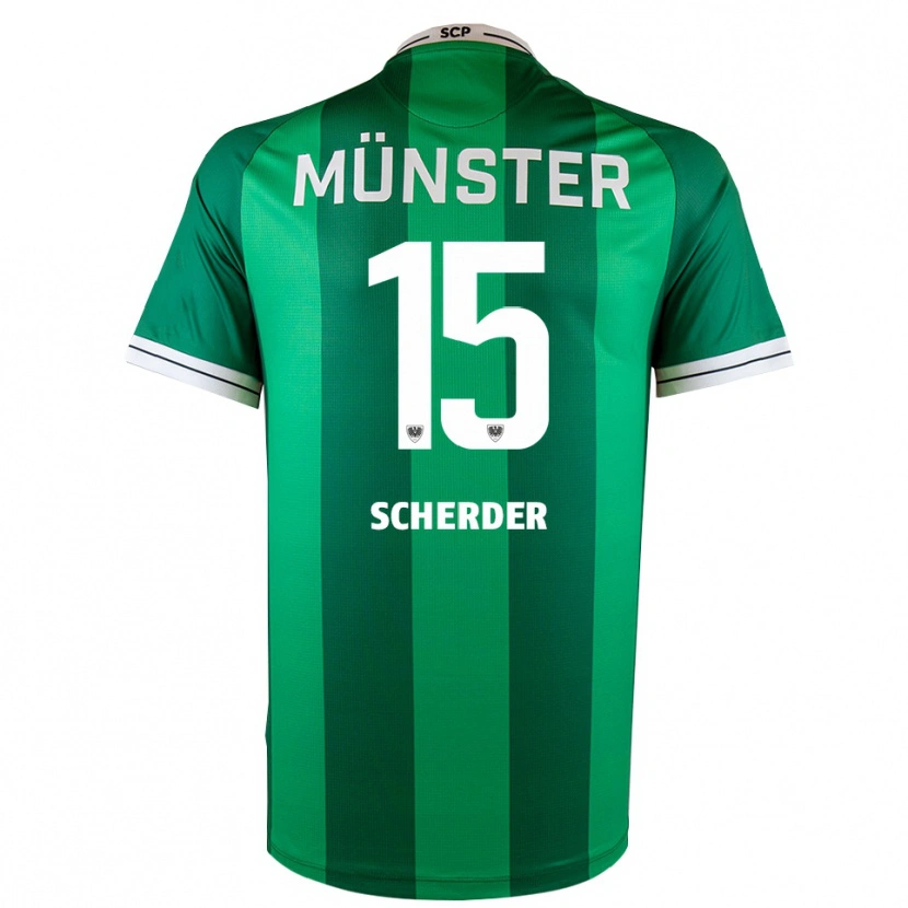 Danxen Kid Simon Scherder #15 Green White Home Jersey 2025/26 T-Shirt