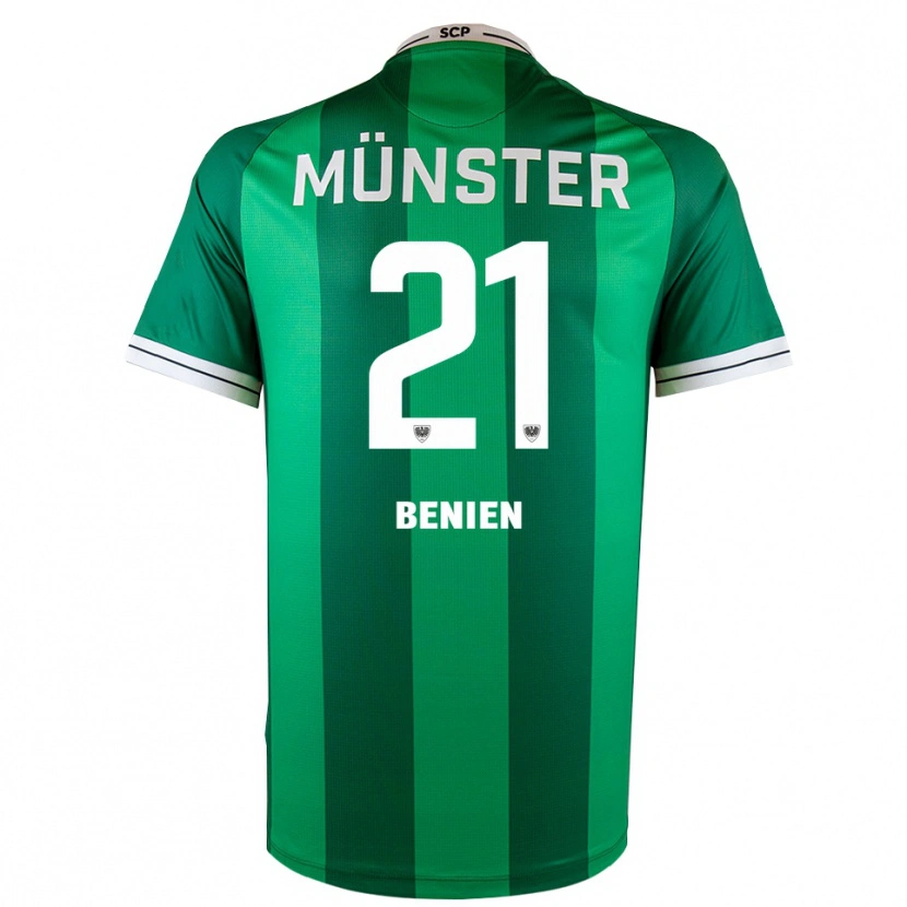 Danxen Kid Lennet Benien #21 Green White Home Jersey 2025/26 T-Shirt