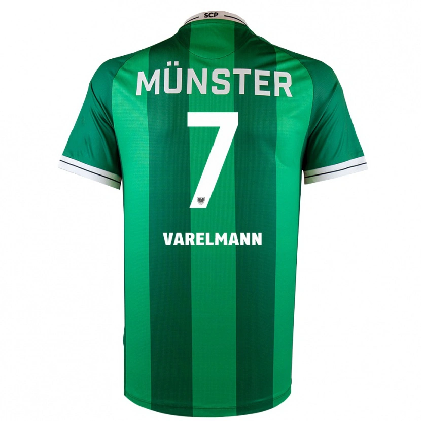 Danxen Kid Malte Varelmann #7 Green White Home Jersey 2025/26 T-Shirt