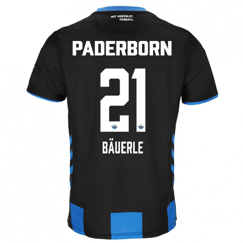 Danxen Kid Anton Bäuerle #21 Black Blue Home Jersey 2025/26 T-Shirt