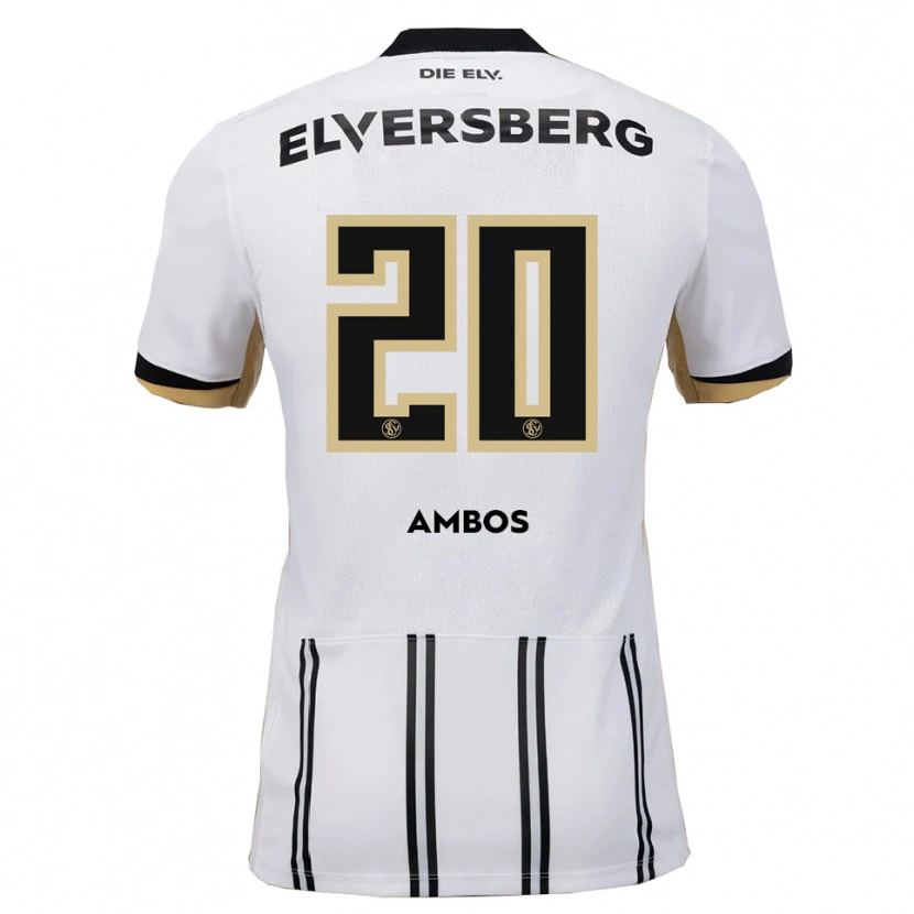 Danxen Kid Marlon Ambos #20 White Black Home Jersey 2025/26 T-Shirt