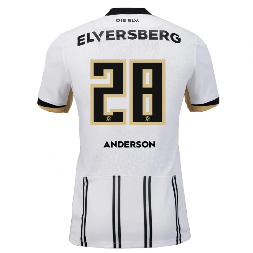 Danxen Kid Mira Anderson #28 White Black Home Jersey 2025/26 T-Shirt