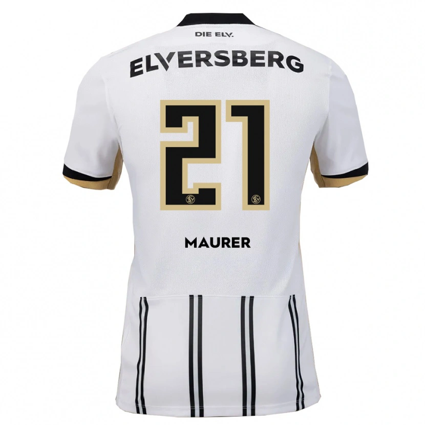 Danxen Kid Kine Maurer #21 White Black Home Jersey 2025/26 T-Shirt