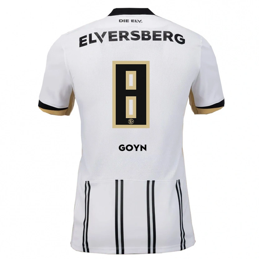 Danxen Kid Melina Goyn #8 White Black Home Jersey 2025/26 T-Shirt