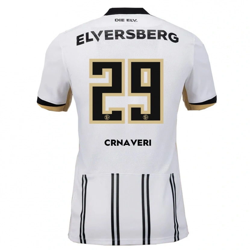 Danxen Kid Laureta Crnaveri #29 White Black Home Jersey 2025/26 T-Shirt