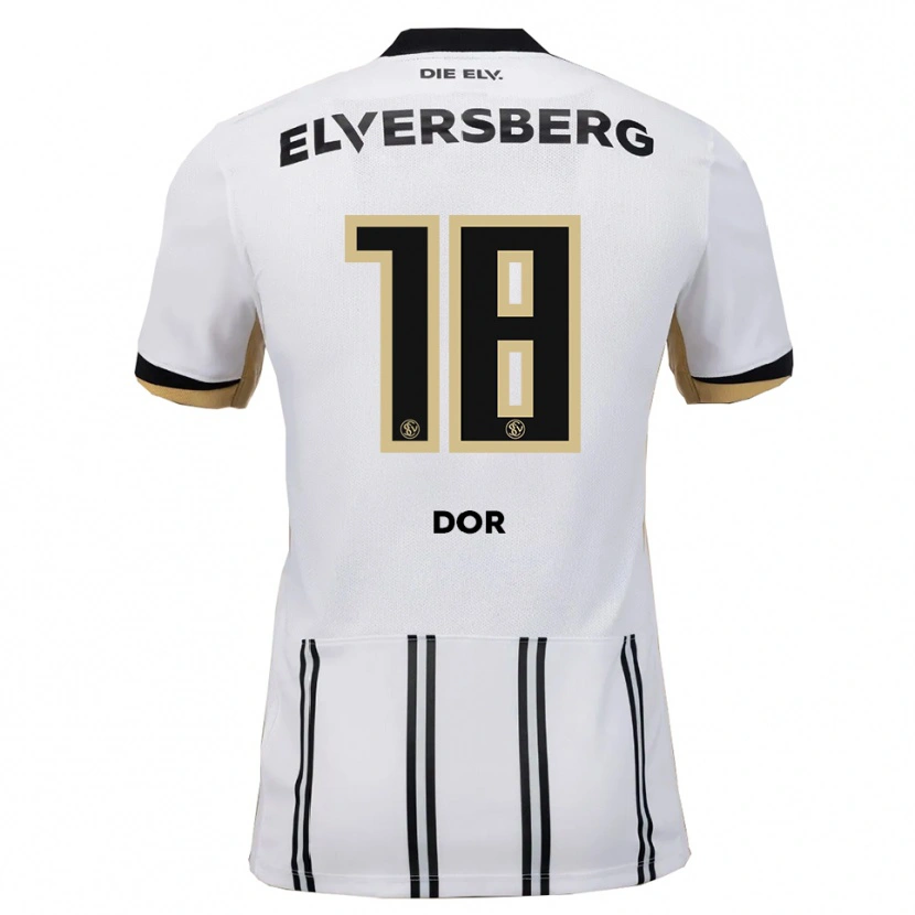 Danxen Kid Jibril Dor #18 White Black Home Jersey 2025/26 T-Shirt