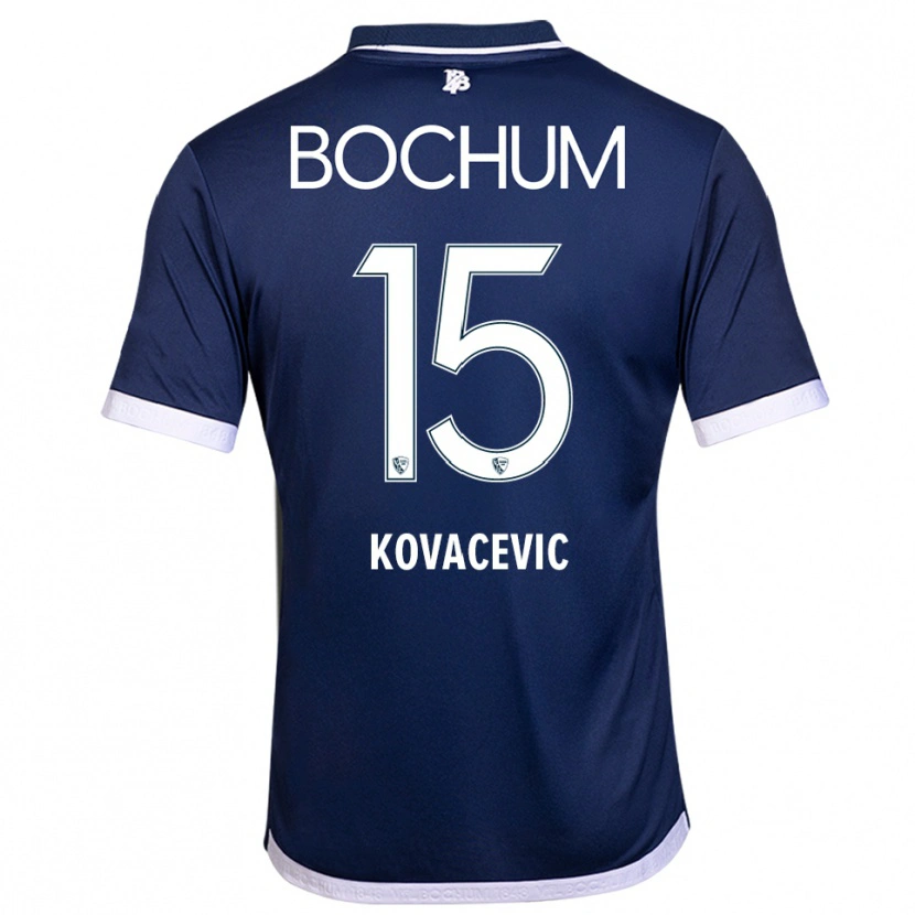Danxen Kid Elhan Kovacevic #15 Navy White Home Jersey 2025/26 T-Shirt