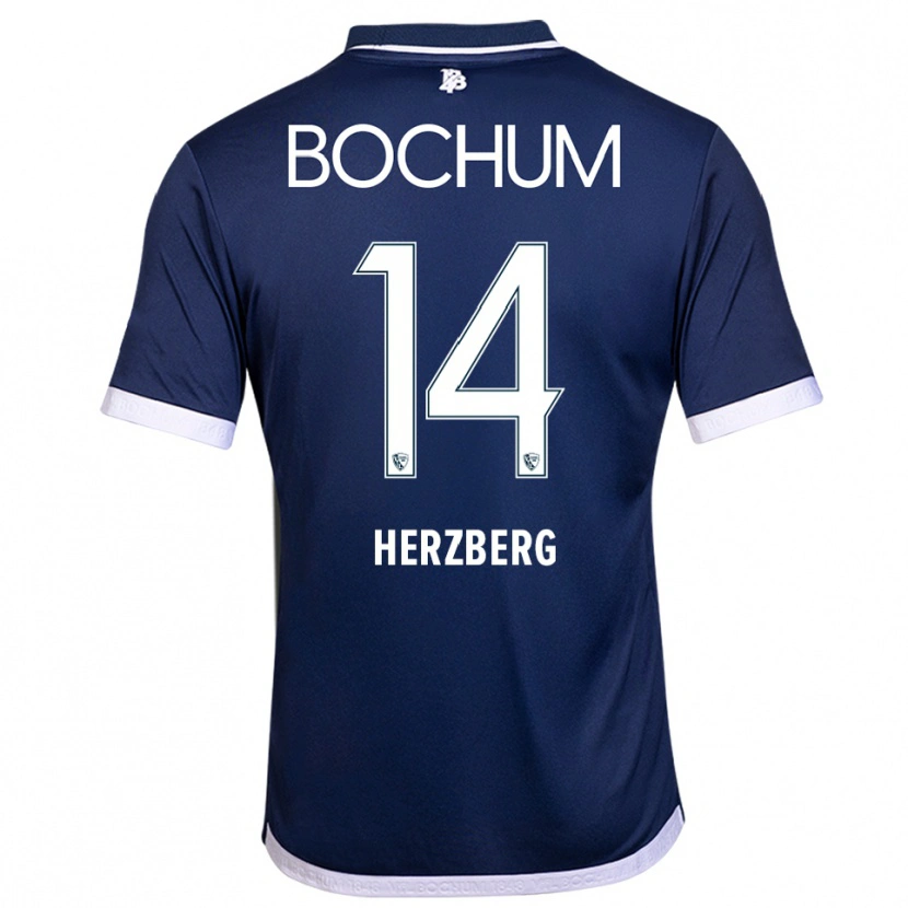 Danxen Kid Janek Herzberg #14 Navy White Home Jersey 2025/26 T-Shirt