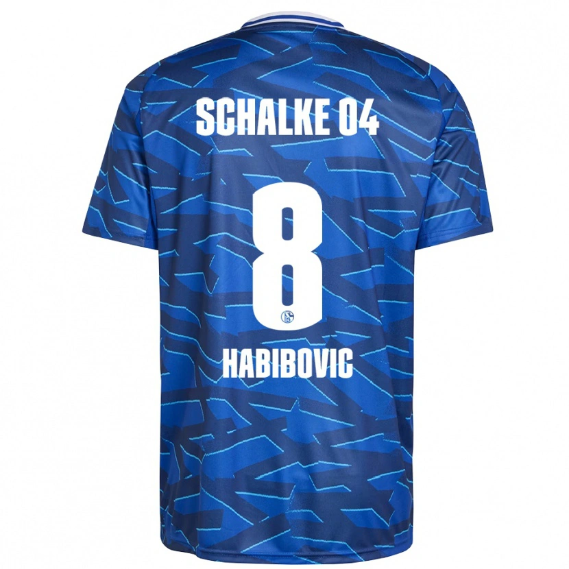 Danxen Kid Edina Habibovic #8 Royal Blue White Home Jersey 2025/26 T-Shirt