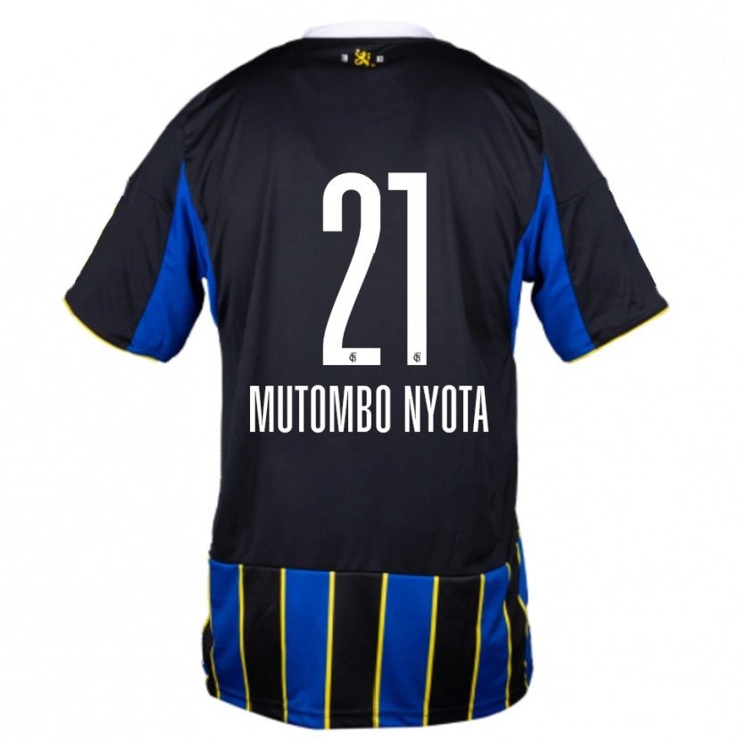 Danxen Kid Jael Mutombo Nyota #21 Blue Black Yellow Home Jersey 2025/26 T-Shirt