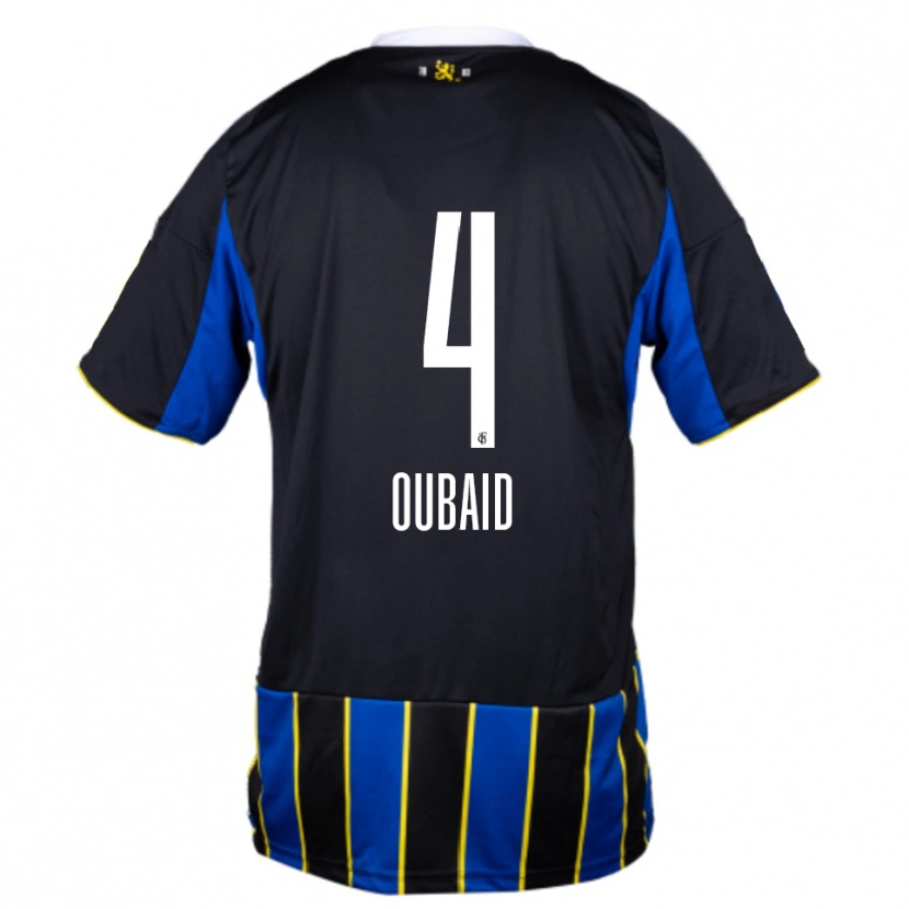 Danxen Kid Obeida Oubaid #4 Blue Black Yellow Home Jersey 2025/26 T-Shirt