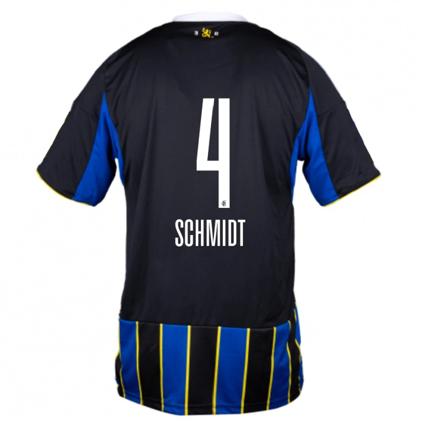 Danxen Kid Louis Schmidt #4 Blue Black Yellow Home Jersey 2025/26 T-Shirt