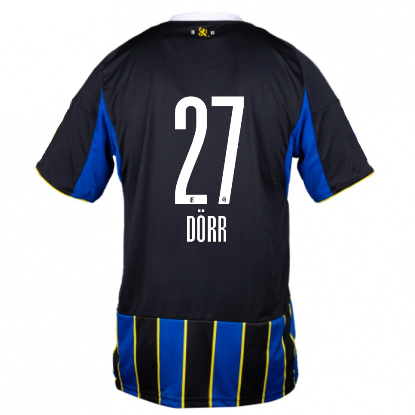 Danxen Kid Emma Dörr #27 Blue Black Yellow Home Jersey 2025/26 T-Shirt