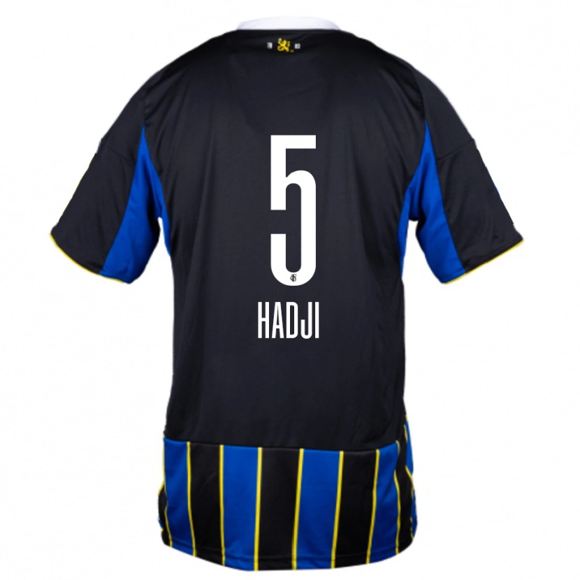 Danxen Kid Wahid Hadji #5 Blue Black Yellow Home Jersey 2025/26 T-Shirt