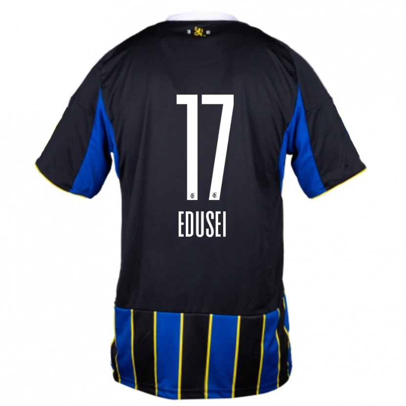Danxen Kid Damien Edusei #17 Blue Black Yellow Home Jersey 2025/26 T-Shirt