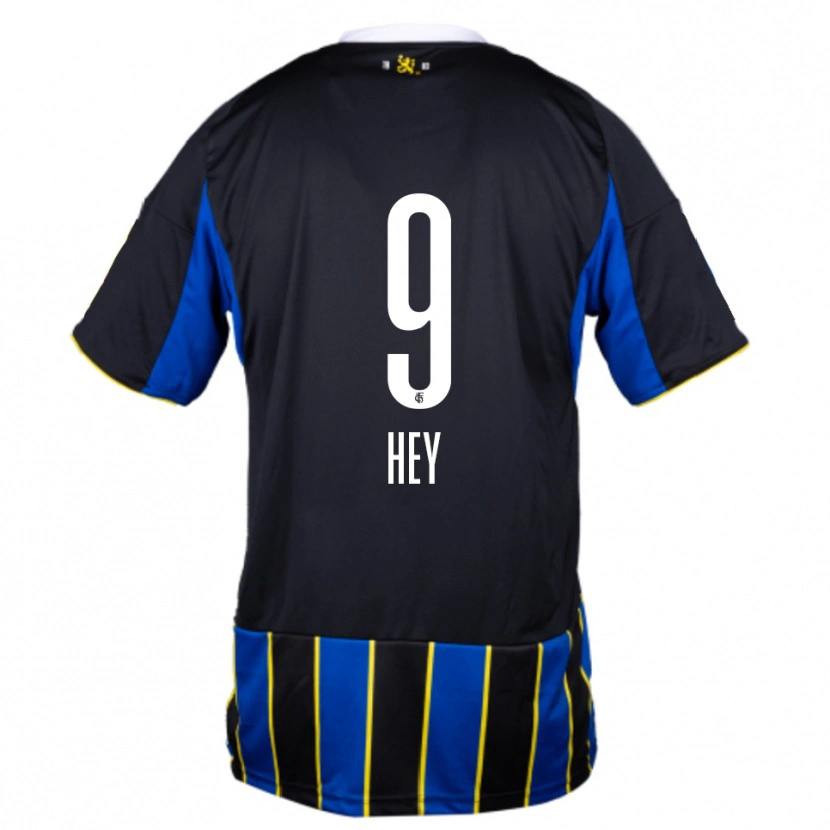Danxen Kid Janis Hey #9 Blue Black Yellow Home Jersey 2025/26 T-Shirt