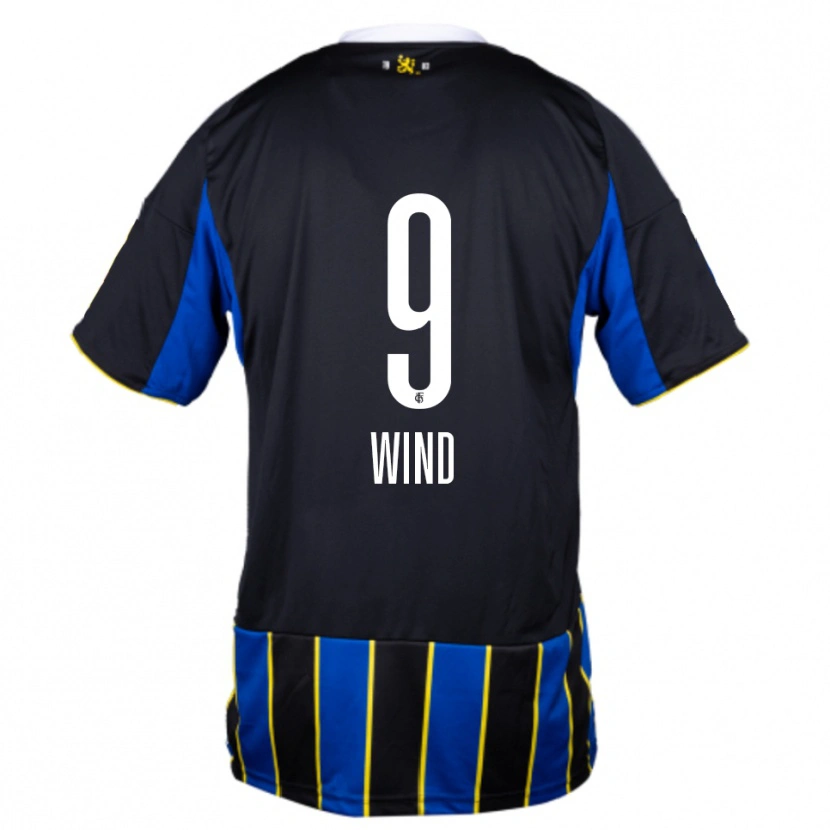 Danxen Kid Lena Wind #9 Blue Black Yellow Home Jersey 2025/26 T-Shirt