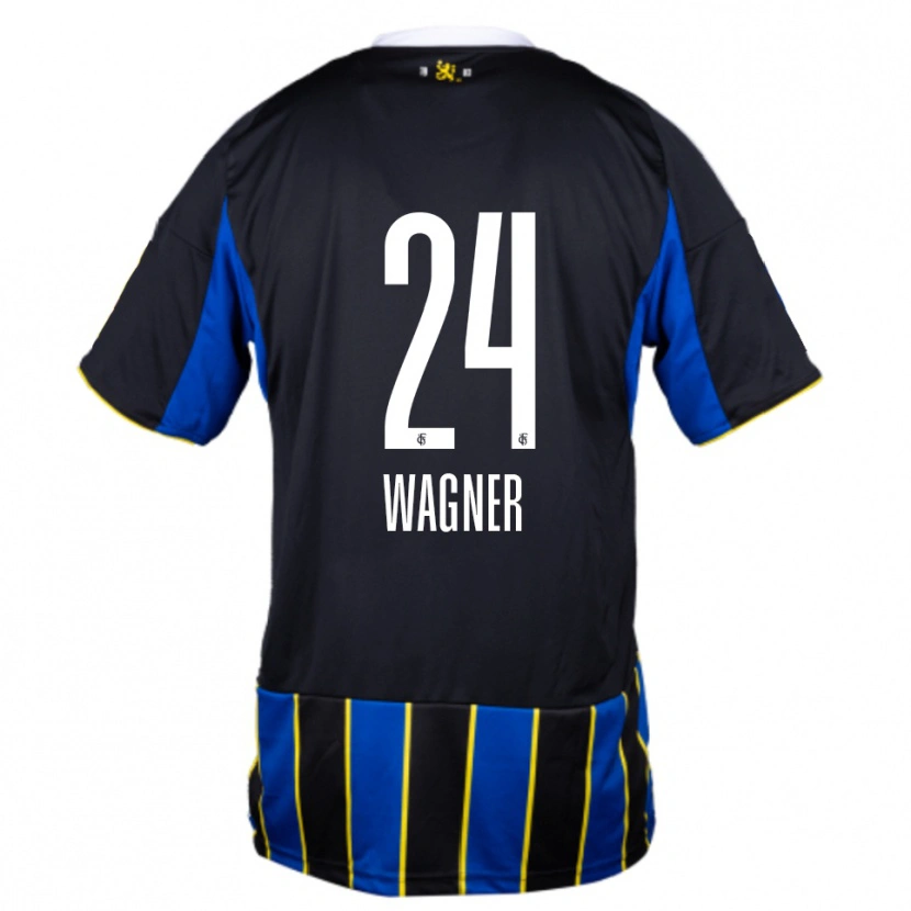 Danxen Kid Emma Wagner #24 Blue Black Yellow Home Jersey 2025/26 T-Shirt