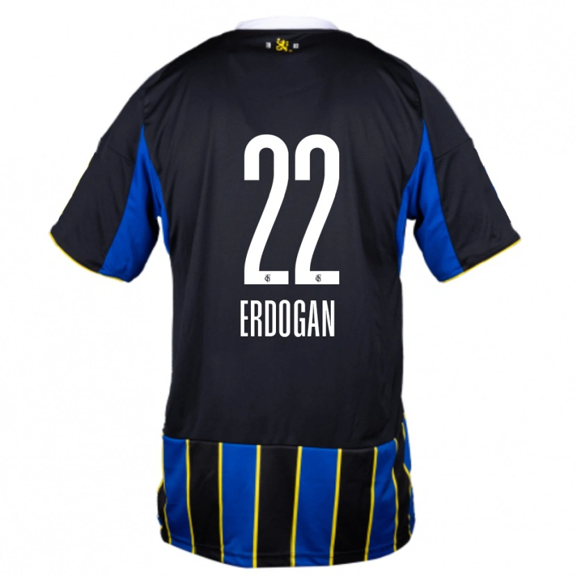 Danxen Kid Batuhan Erdogan #22 Blue Black Yellow Home Jersey 2025/26 T-Shirt