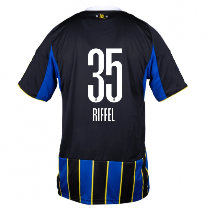 Danxen Kid Kim Riffel #35 Blue Black Yellow Home Jersey 2025/26 T-Shirt