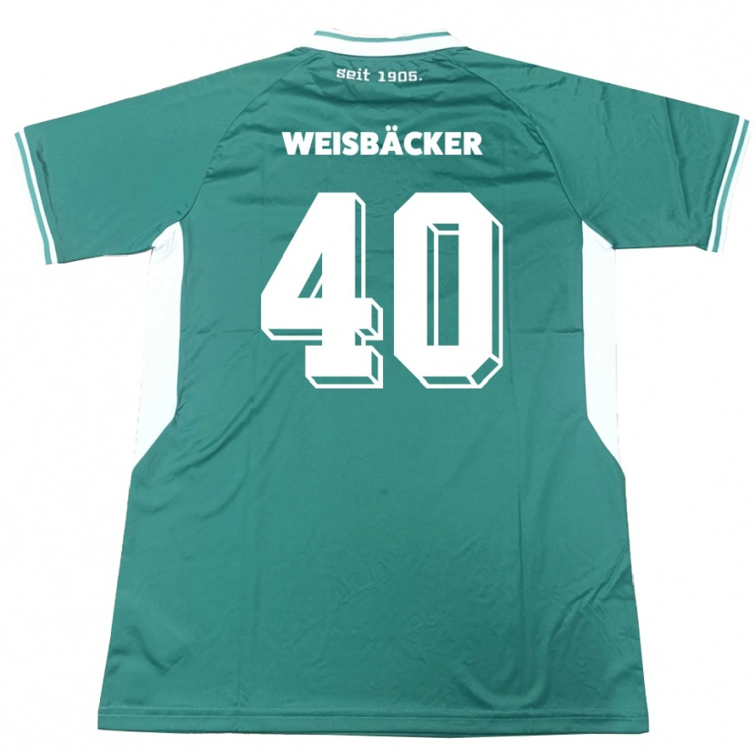 Danxen Kid Maximilian Weisbäcker #40 Green White Home Jersey 2025/26 T-Shirt