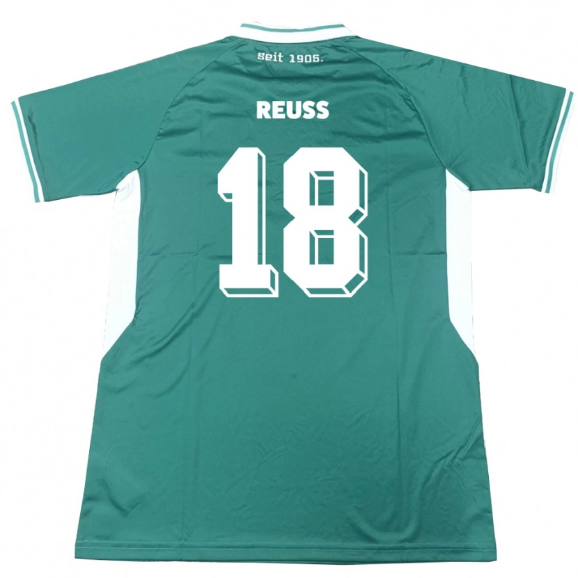 Danxen Kid Noah Reuß #18 Green White Home Jersey 2025/26 T-Shirt