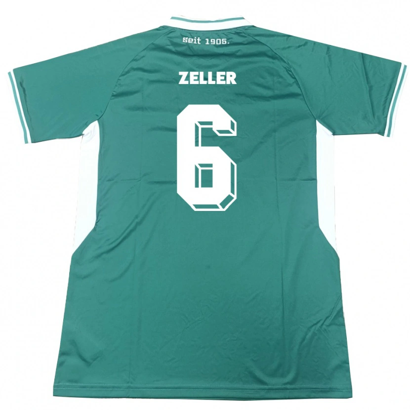 Danxen Kid Lucas Zeller #6 Green White Home Jersey 2025/26 T-Shirt