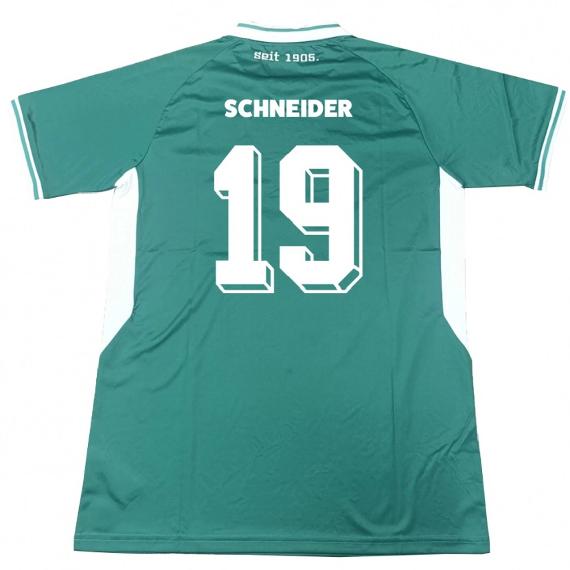 Danxen Kid Lukas Schneider #19 Green White Home Jersey 2025/26 T-Shirt
