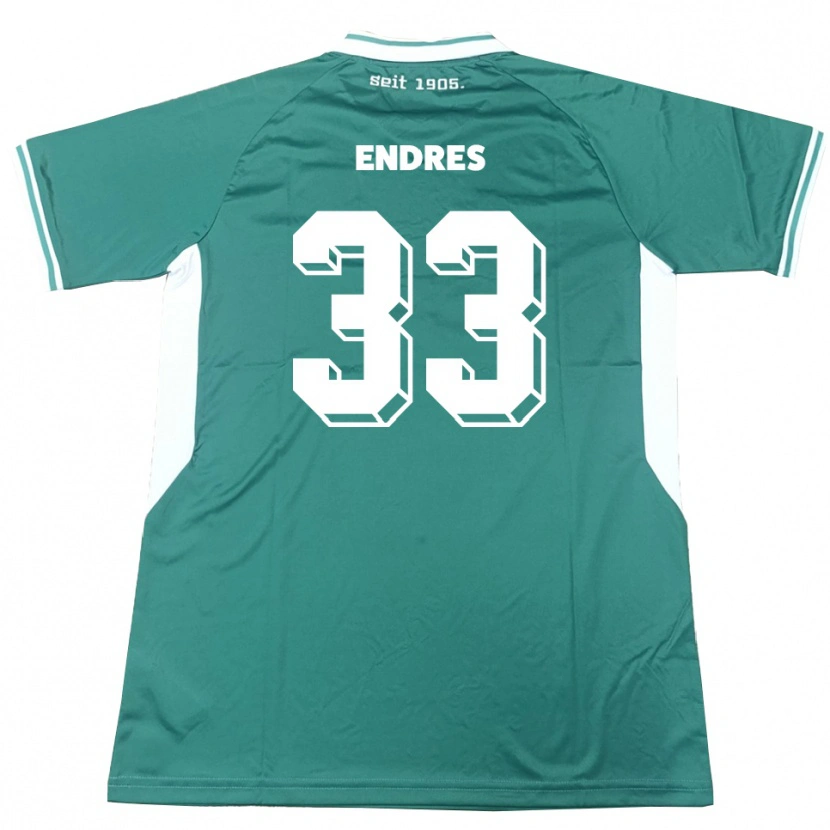 Danxen Kid Joshua Endres #33 Green White Home Jersey 2025/26 T-Shirt