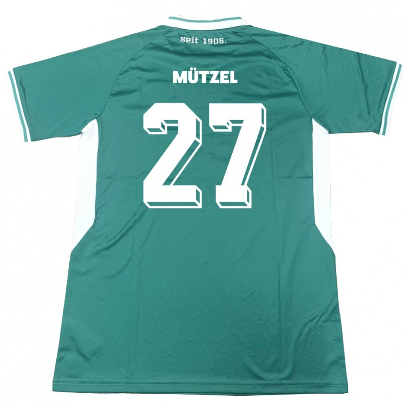 Danxen Kid Nuno Mützel #27 Green White Home Jersey 2025/26 T-Shirt