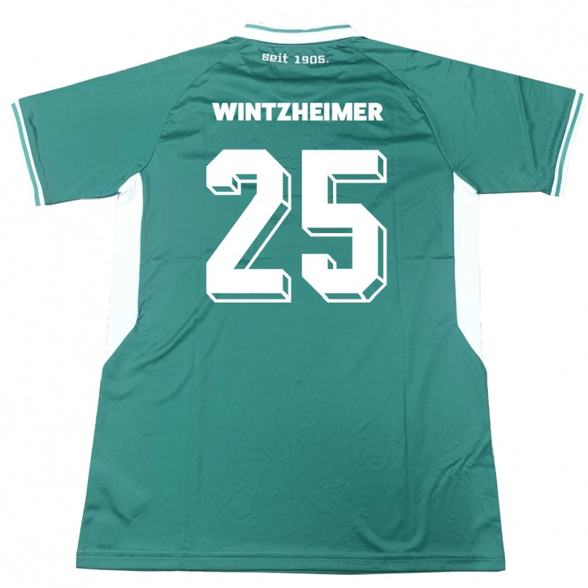 Danxen Kid Manuel Wintzheimer #25 Green White Home Jersey 2025/26 T-Shirt