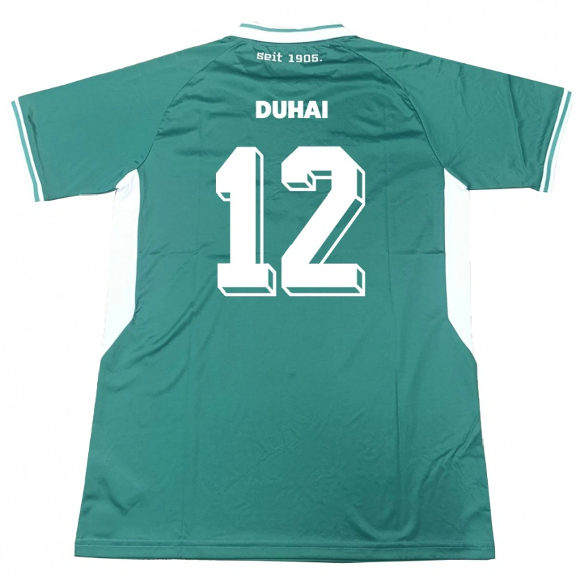 Danxen Kid Konstantin Duhai #12 Green White Home Jersey 2025/26 T-Shirt