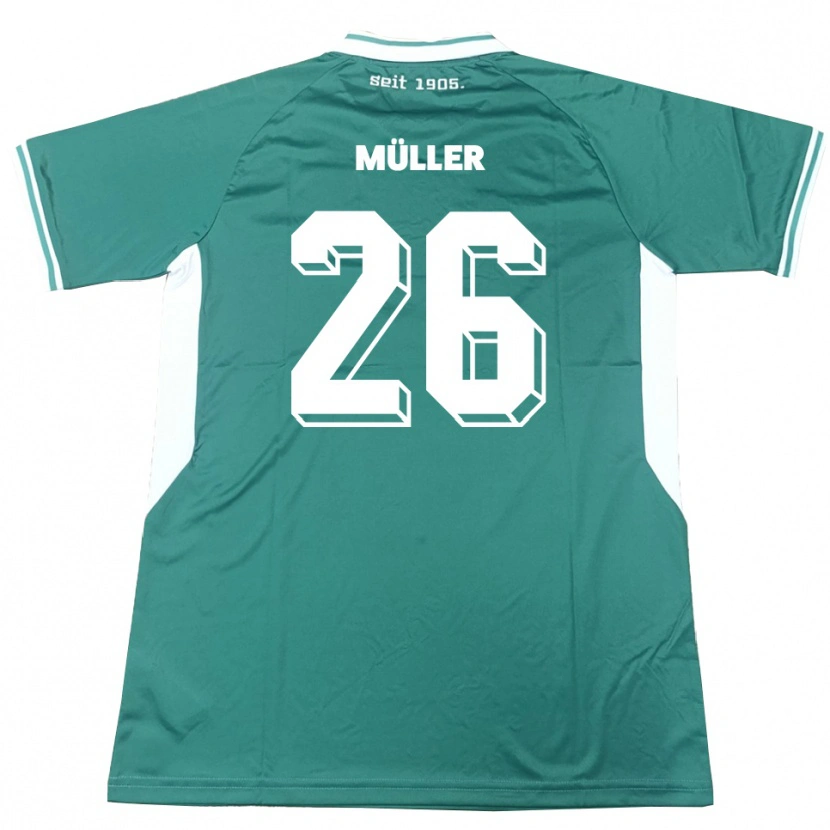 Danxen Kid Maro Müller #26 Green White Home Jersey 2025/26 T-Shirt