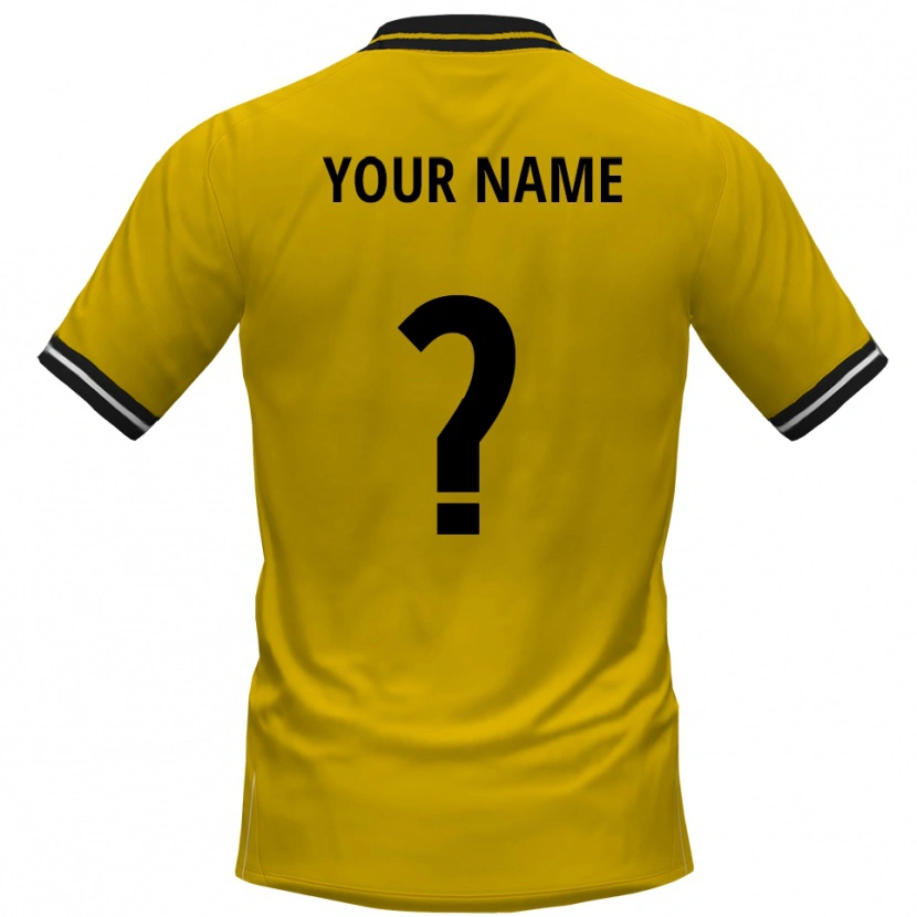 Danxen Kid Your Name #0 Yellow Black Home Jersey 2025/26 T-Shirt