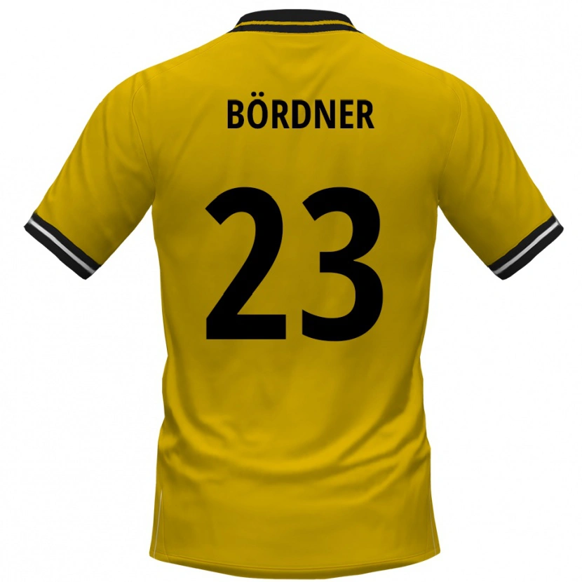 Danxen Kid Elias Bördner #23 Yellow Black Home Jersey 2025/26 T-Shirt