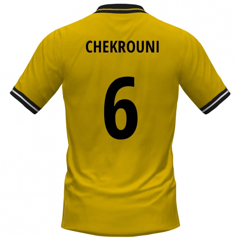 Danxen Kid Salim Chekrouni #6 Yellow Black Home Jersey 2025/26 T-Shirt
