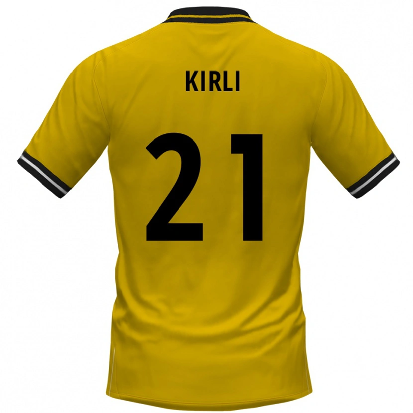 Danxen Kid Celil-Noah Kirli #21 Yellow Black Home Jersey 2025/26 T-Shirt