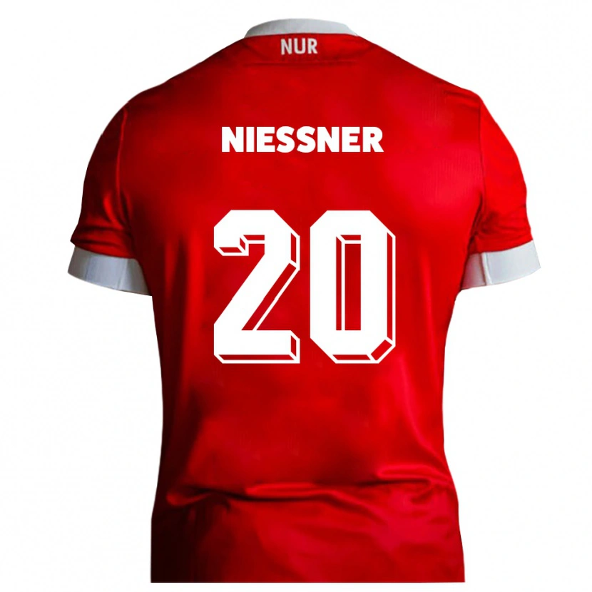Danxen Kid Lennard Nießner #20 Red White Home Jersey 2025/26 T-Shirt